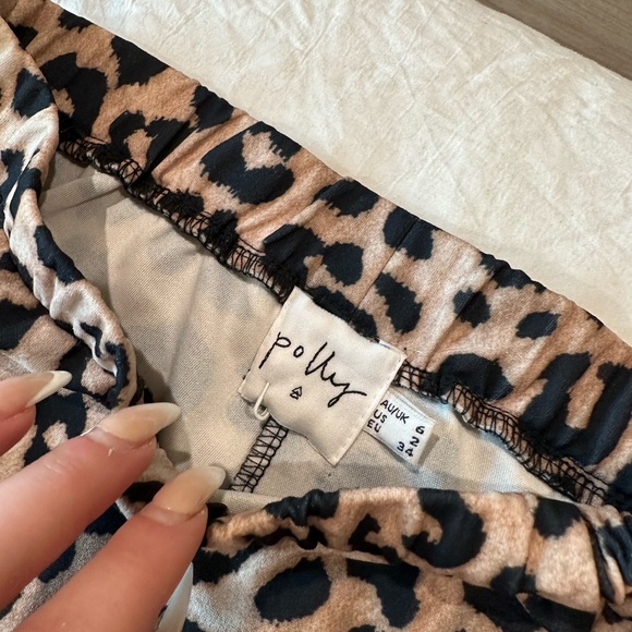 Cheetah Print Long Flare Pants - Picture 5 of 5